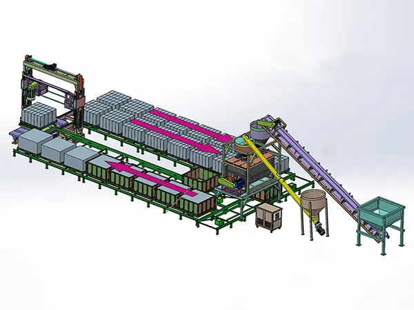 50m³/day Lightweight Concrete Production Line (Simplified)