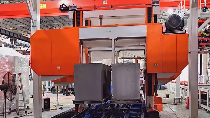 Double-Track Gantry Concrete Cutter with Clamp Lifting & Stacking
